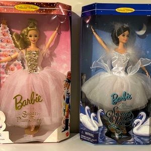 MATTEL BARBIE Ballerina Bundle, Sugar Plum Fairy and Swan Lake, NRFB